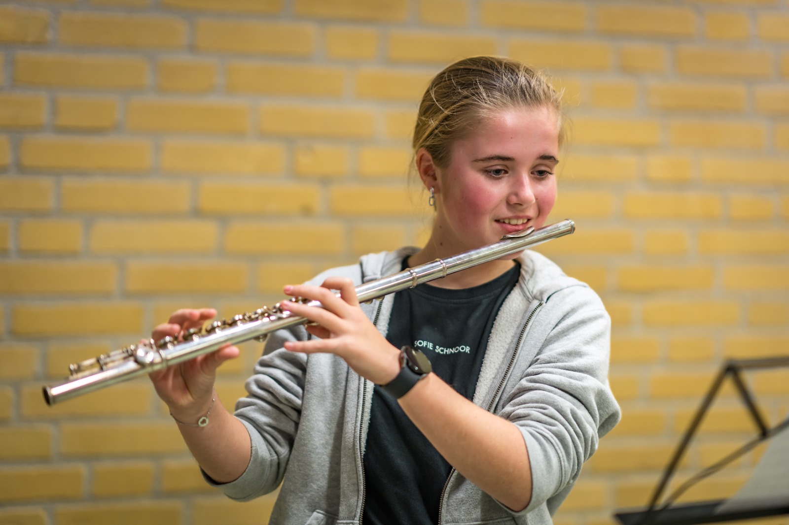 Jeugdlid speelt dwarsfluit – PiMM!